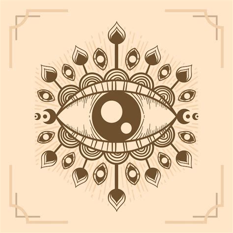 Free Vector Hand Drawn Evil Eye Illustration