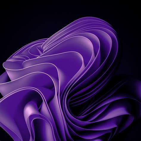 Windows 11 AMOLED Purple abstract 4K Wallpaper