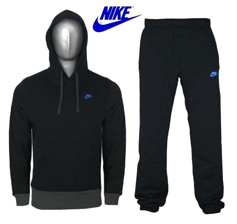 New Mens Nike Fleece Tracksuit Overhead Jog Jogging Suit Size S M L Xl Xxl Ebay