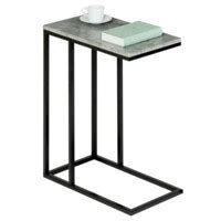 Table D Appoint Rectangulaire Debora En M Tal Noir Et D Cor B Ton