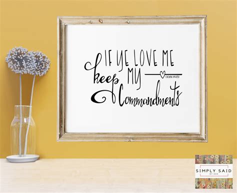 If Ye Love Me Keep My Commandments SVG Zip File Containing Svg