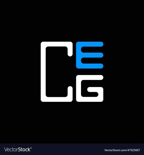 Ceg letter logo creative design with graphic Vector Image