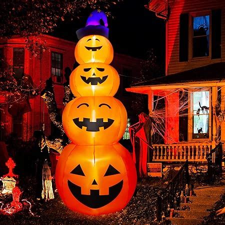 Amazon Turnmeon Foot Giant Halloween Inflatables Stacked