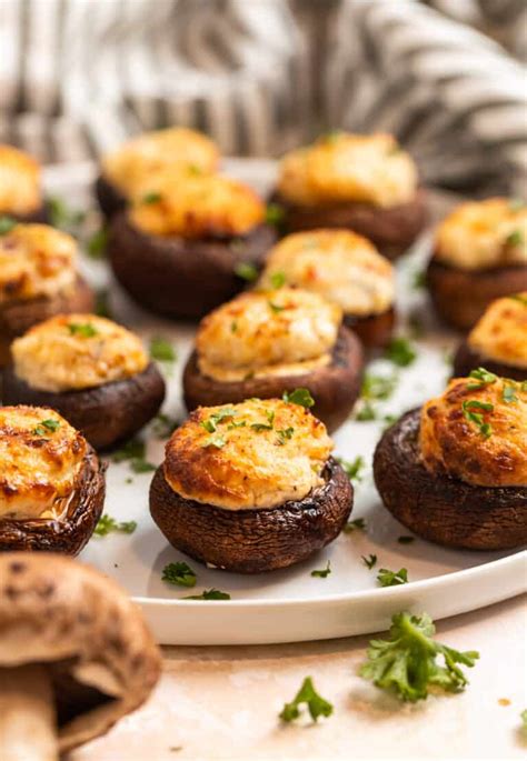 15 Minute Air Fryer Stuffed Mushrooms Lemons Zest