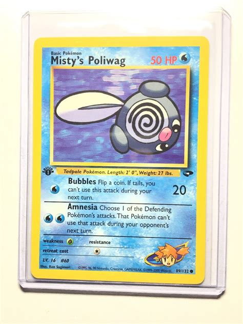 Mistys Poliwag St Edition Gym Challenge Common Pokemon