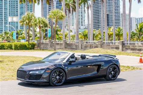 Photo of an Audi R8 Spyder Black Interior and Exterior Editorial Image - Image of detail ...