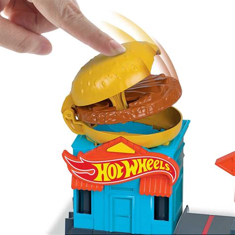 Hot Wheels City Downtown Burger Dash Play Set Multicolor Kidinn