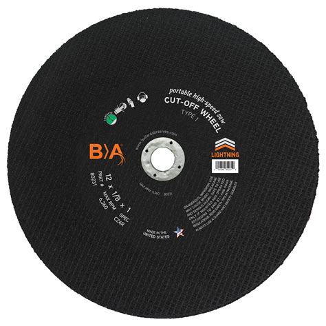 Gas Or Electric Portable Saw Cut Off Wheels Type 1 — Bullard Abrasives