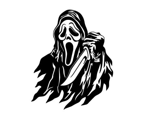 Scream Svg Ghost Face Svg Halloween Svg Etsy