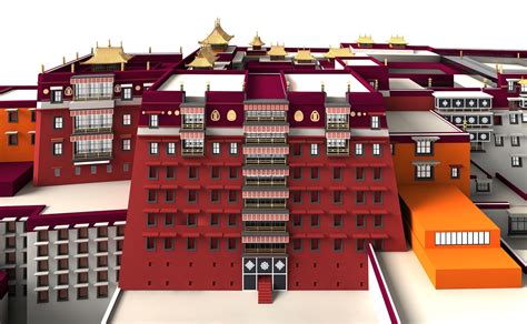 Download Potala Palace Lhasa Royalty Free Stock Illustration Image