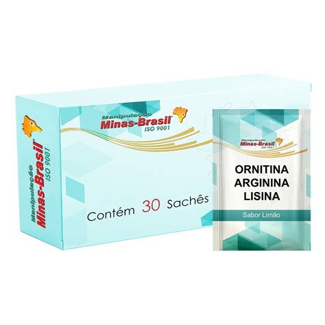 Comprar Ornitina 500Mg Arginina 500Mg Lisina 500Mg