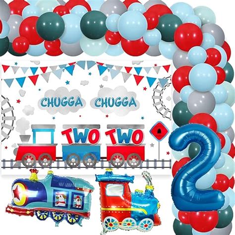 Amazon Kreat Joy Chugga Chugga Two Two Birthday Party Decorations