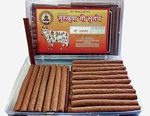 Gurukrupa Dhoop Batti Gau Samarpan Cow Dung Natural Sai Flora Fragrance