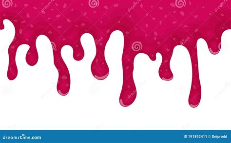 Pink Dripping Liquid Slime Stock Vector Illustration Of Dripping 191892411