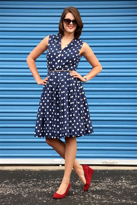 Light Blue Polka Dot Dress