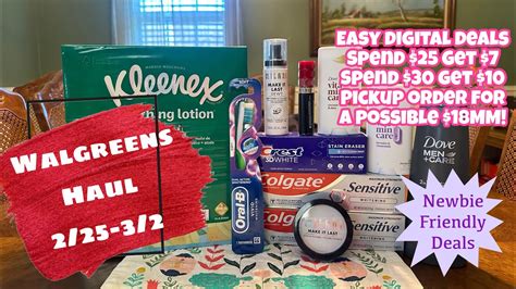 WALGREENS HAUL 2 25 3 2 NEWBIE FRIENDLY DEALS MM DEAL YouTube