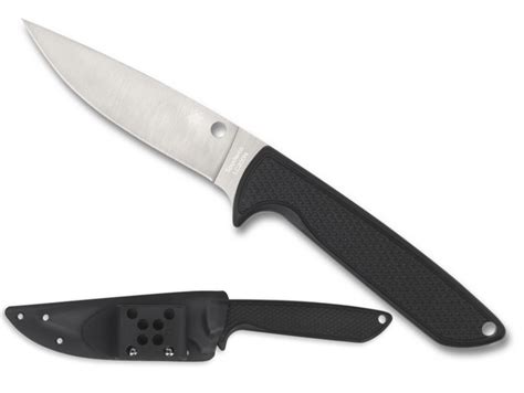 Spyderco Waterway Fixed Blade Knife Lc200n Plain Edge Blade Black G