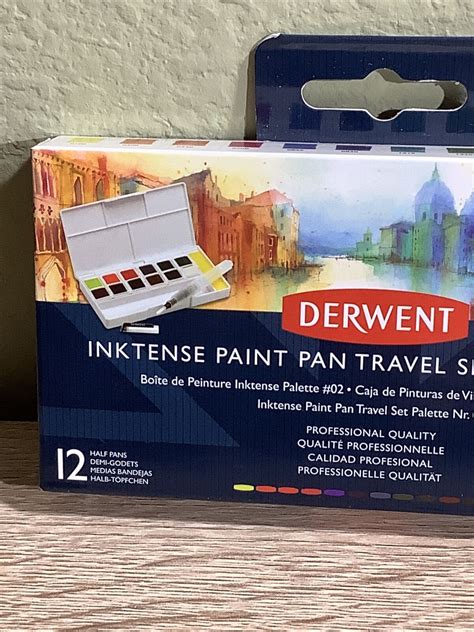 Derwent Inktense Paint Pan Travel Set Palette For Sale