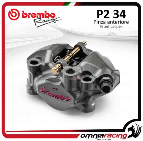 Brembo Racing Moto 3 Cnc P2 34 60mm Pitch Radial Monobloc Caliper