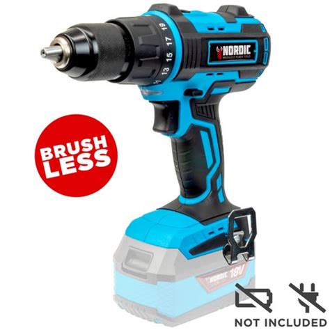 18v Li Ion Brushless Impact Drill Driver 48nm Skin Topmaq