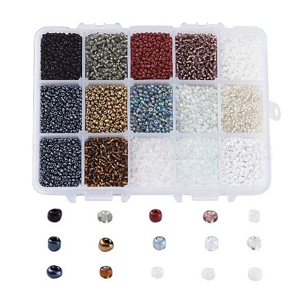 Perles De Rocaille En Verre En Gros Pour Cr Ation De Bijoux Fr