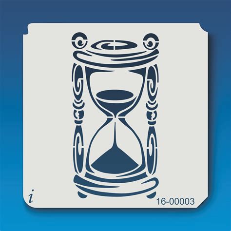 16 00003 Hourglass Stencil Istencils