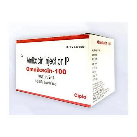 Mg Omnikacin Amikacin Injection Ip Mg Ml At Rs Box In