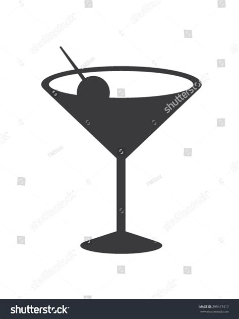 Vector Cocktail Glass Silhouette 299447417 Shutterstock