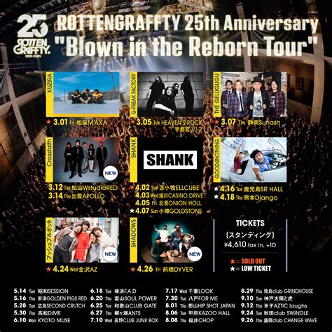 ROTTENGRAFFTY 25th Anniversary Blown In The Reborn Tour ROTTENGRAFFTY