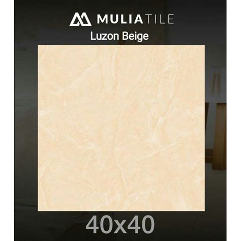 Jual Keramik Lantai Mulia Tile Series Beige Shopee Indonesia