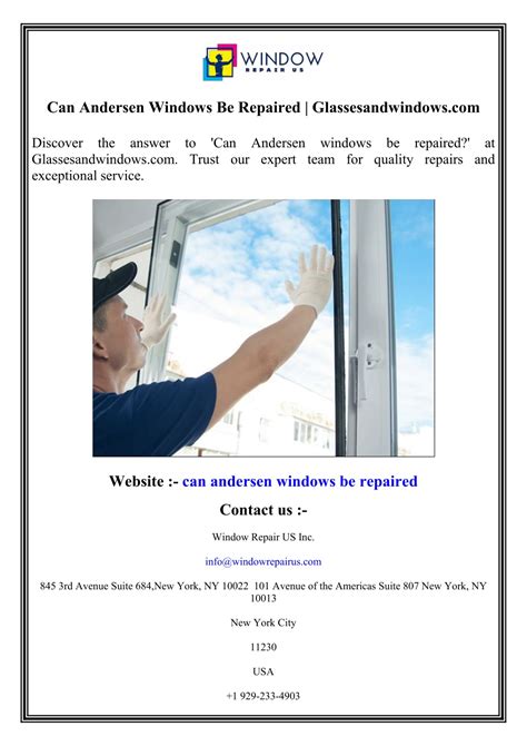 PPT Can Andersen Windows Be Repaired Glassesandwindows PowerPoint