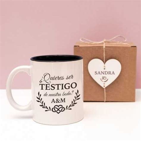 Regalo Para Testigos De Boda Tazas Para Testigos Boda Personalizadas