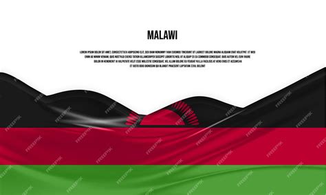 Premium Vector | Malawi flag design waving malawi flag made of satin or ...