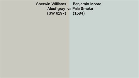 Sherwin Williams Aloof Gray SW 6197 Vs Benjamin Moore Pale Smoke