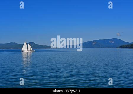 Usa Washington State San Juan Islands Roche Harbor In July Stock