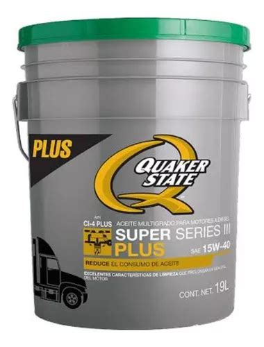 Aceite Multigrado Quaker State 15w40 Cubeta 19 Litros Meses sin interés