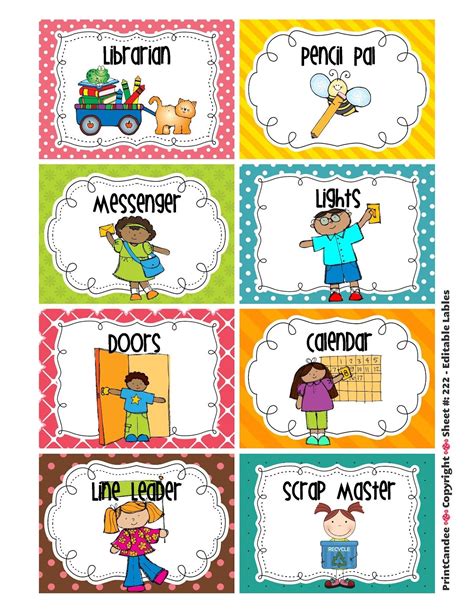 Classroom Jobs Printable | Water Patrol (2), Caboose, Message ...