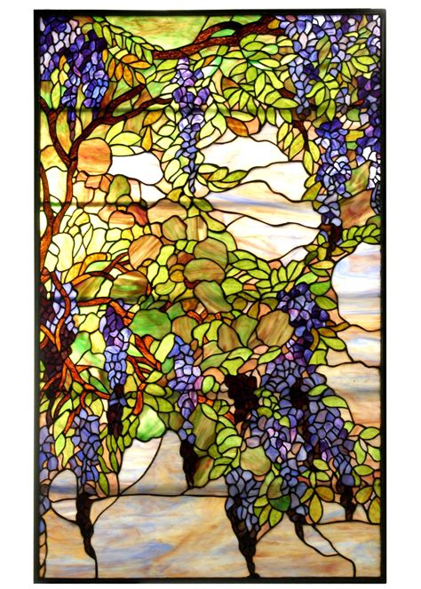 Meyda Tiffany 121202 Tiffany Magnolia And Iris Stained Glass Window U S A And Canada Wisteria