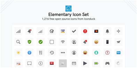 Elementary Icon Set By Iconduck Figma Community