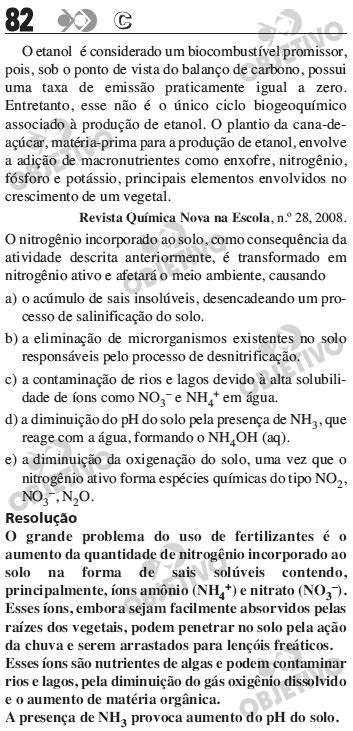 QUESTÕES PARA PENSAR ENEM 2011 X XQUIMICA BR