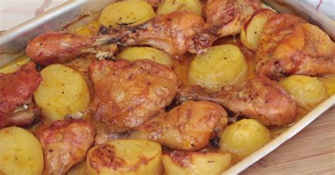 Frango Assado Batatas Receita Por Carine G Cookpad