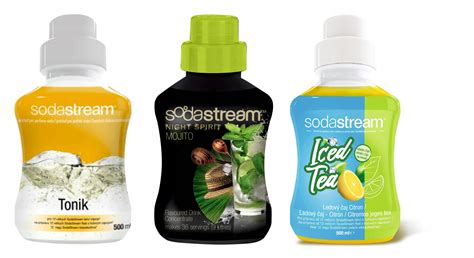 Sodastream zestaw syropów Tonic Mojito Ice Tea Cytryna 500ml x 3 szt