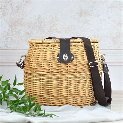 Trout Creel Picnic Basket Heather And Bale