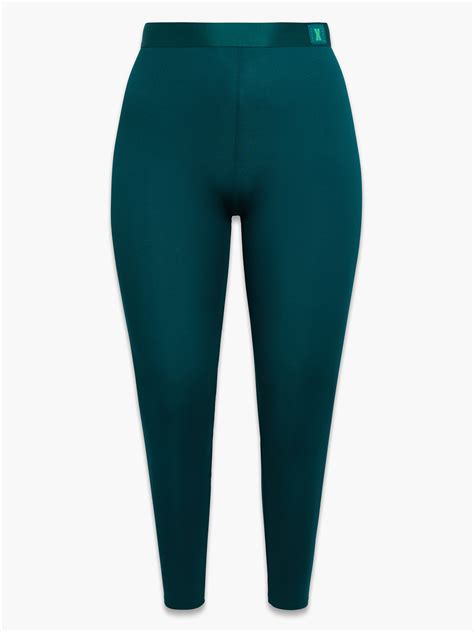 Rib Essentials High Waist Legging In Green Savage X Fenty