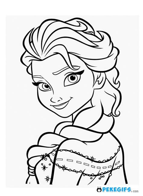 Dibujos De Elsa Y Olaf Para Imprimir Y Colorear