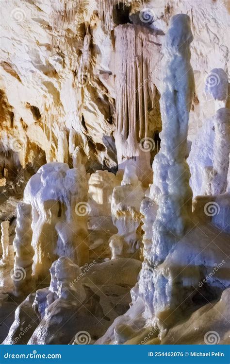 Spectacular Stalagmites And Stalactites Formations Stock Photo Image