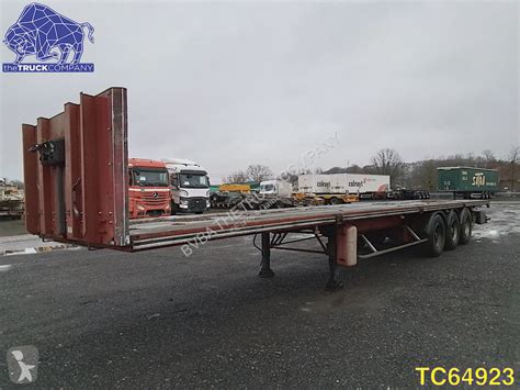 Semi Remorque Samro Plateau Flatbed Essieux Occasion N