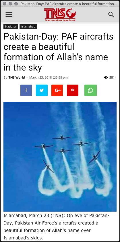 [FALSE] “PAF aircrafts create a beautiful formation of Allah’s name” – TurnBackHoax.ID