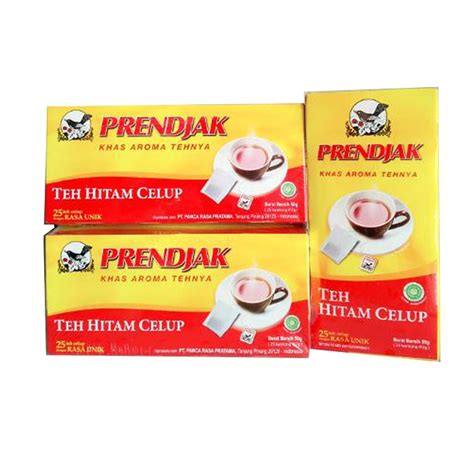 Jual Teh Hitam Celup Prendjak Khas Aroma Tehnya Isi Box Isi Teh