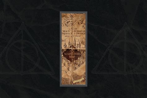 Harry Potter Marauders Map Inspired Bookmark Printable Etsy